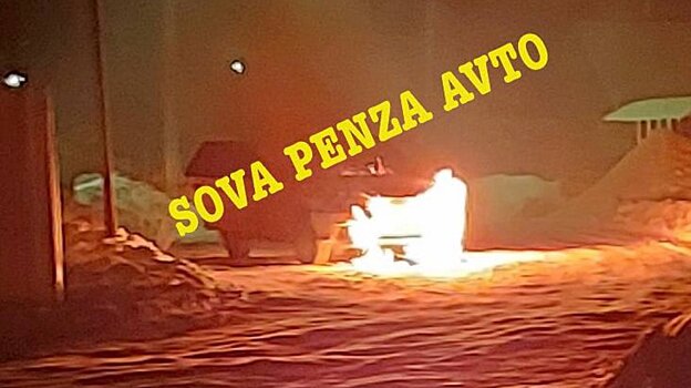 В Бессоновском районе подожгли автомобиль