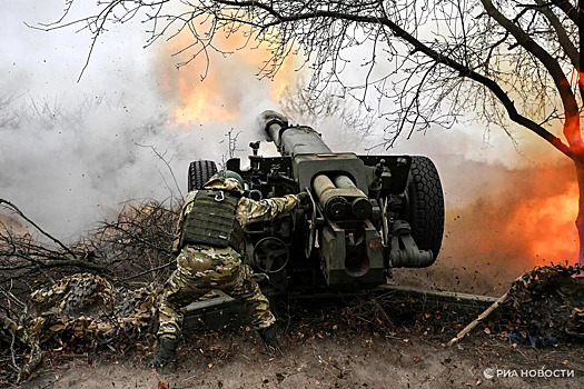 Российские военные уничтожили танк и орудие ВСУ под Константиновкой