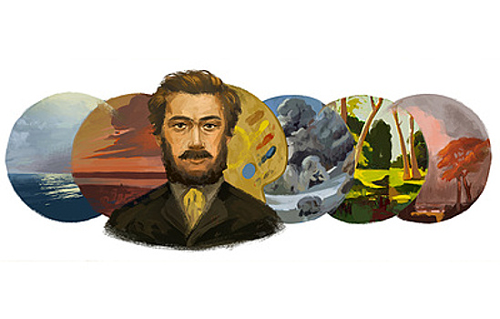 Google выпустил дудл в честь 180-летия Архипа Куинджи