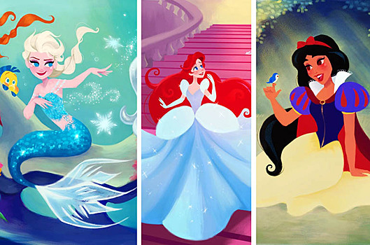 Смотрите, как принцессы Disney меняются местами
