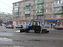 В Пензе противогололедную обработку дорог проводят 26 комбинированных машин
