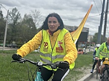 Депутат Гриневич приняла участие в велопробеге в честь 80-летия Победы