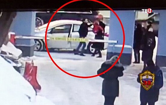 Опубликовано видео нападения таксиста на мать с ребенком