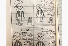 Девочка нарисовала комикс о неудачнике