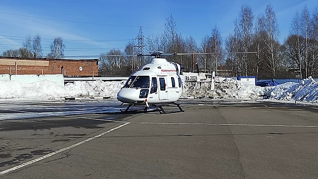 Санитарный вертолет доставил больного диабетом мальчика из Люберец в Ногинск