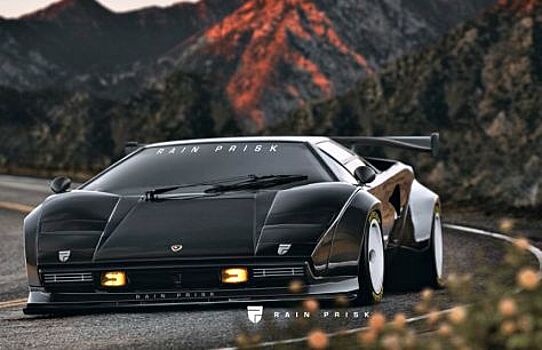 Опубликован рендер рестайлингового суперкара Lamborghini Countach