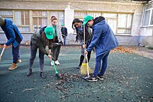 Волонтёры провели субботник в центре для особых детей в Балашихе