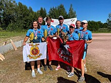 Спортсменки "Самбо-70" стали чемпионами России по городошному спорту в дисциплине "Городки финские - КЮККЯ"