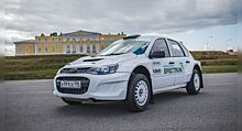 Lada Kalina погоняет с двигателем Subaru