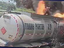 Работник чудом не пострадал во время сварочных работ в Колумбии