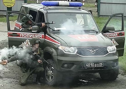 На Сахалине состоялся этап специального учения военной полиции ВВО «Страж-2021»