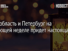 В Ленобласть и Петербург на следующей неделе придет настоящая зима