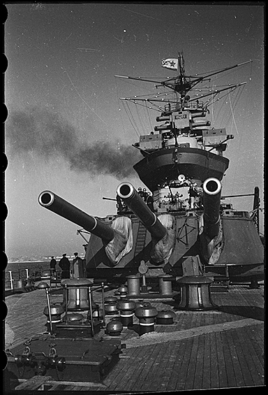 Линкор «Севастополь». Черноморский флот, 1946 год