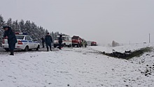 Появилось видео с места гибели чиновников в Вологодской области