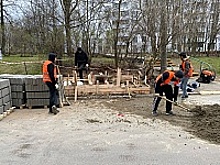 В Зеленограде продолжаются работы по благоустройству