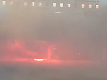 Самолет с пассажирами загорелся в Бразилии на взлетно-посадочной полосе