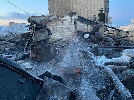 Появились фото последствий пожара в доме на севере Москвы