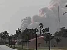 Появилось видео последствий удара по нефтепереработке в Саудовской Аравии