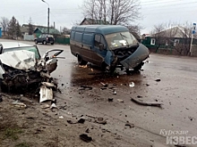 В Курске столкнулись «Газель» и «Ниссан Альмера», есть пострадавшие