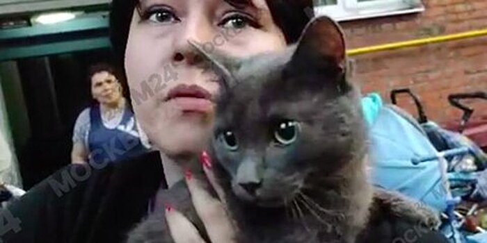Женщина рассказала о спасении кошки из горевшего на улице Кубинке дома