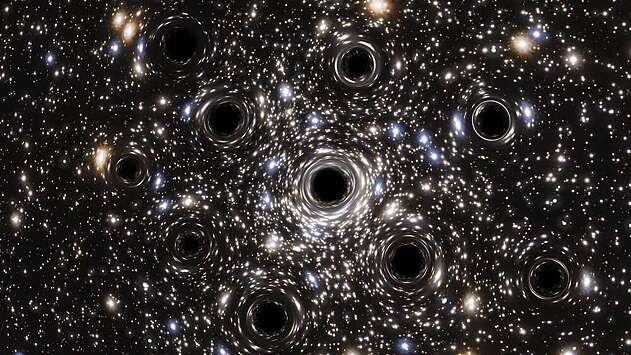 Ученые исследуют столкновения черных дыр