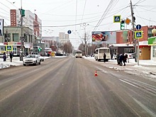 В Томске маршрутка сбила женщину