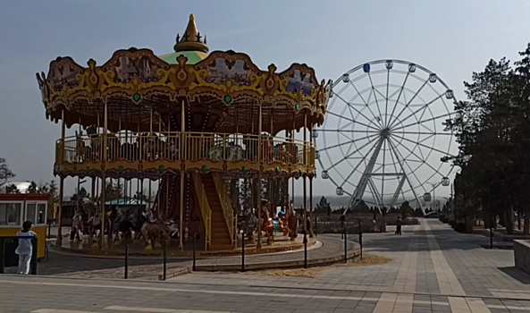 В волгоградском ЦПКиО открыли аттракцион «Свадебная карусель»