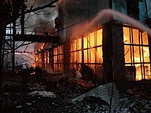 В Сергиевом Посаде загорелся завод ДСП