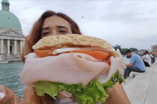 Чайки напали на стримершу в прямом эфире и отобрали у нее обед