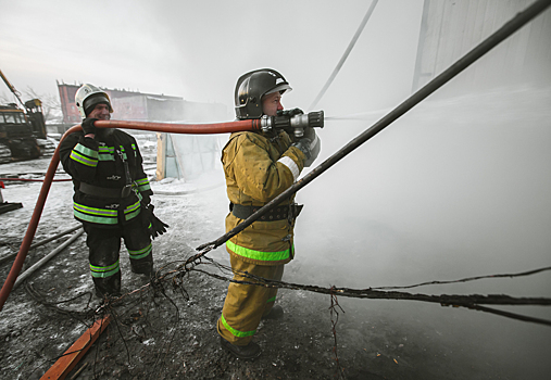 Пожарные тушили садовый поселок в пригороде Кемерова