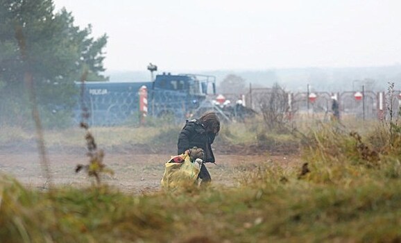 Лагерь беженцев на польско-белорусской границе опустел