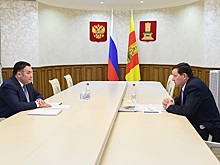 Губернатор Тверской области Игорь Руденя провёл рабочую встречу с главой Сонковского района Андреем Гусевым