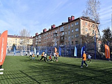 В омских Нефтяниках открыли современную площадку для трех видов спорта