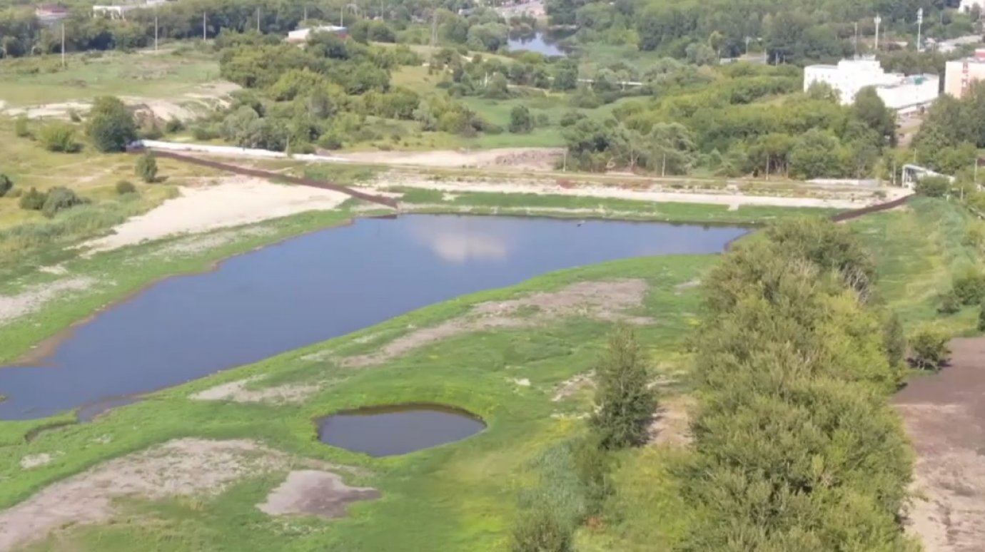 Темп работ на пруду в Арбекове подвергли критике
