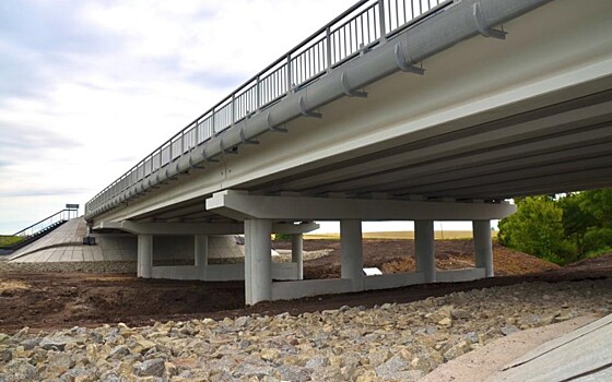 В Ряжском районе отремонтировали мост через Хупту