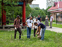 В благовещенском парке Дружбы приступили к строительству сада камней