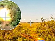 Российские дроноводы уничтожили орудие МТ-12 в районе Серебрянки