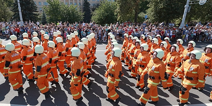 В Минске состоялись торжества в честь Дня пожарной службы
