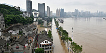 Наводнение в Китае: на юге страны затоплены дома и офисные здания