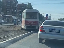 В Самаре утром 15 апреля сразу два трамвая сошли с рельсов