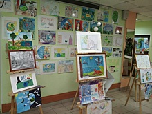 В Некрасовке открылась выставка детских рисунков и плакатов