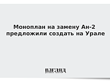 Моноплан на замену Ан-2 предложили создать на Урале