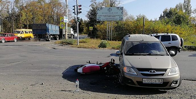 В ДТП в Шахтах пострадал мотоциклист