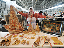 Мячик берестяной, а внутри фасоль, чечевица и горох