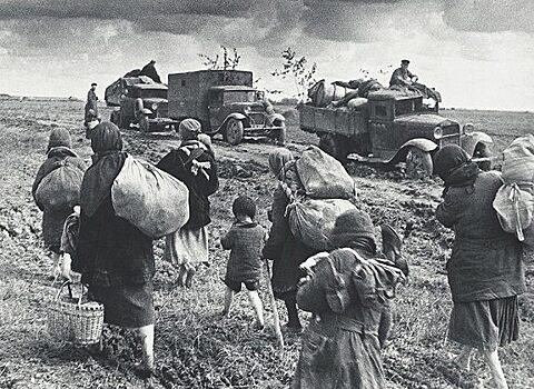 В какие советские города бежали жители СССР от войны