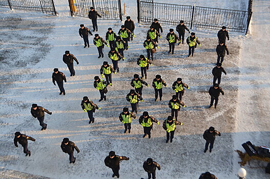 Полицейские устроили флэшмоб в Петропавловске