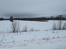 В Кировской области на полевой дороге перевернулся ребёнок на снегоходе