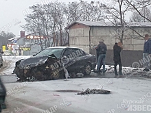 В Курске при столкновении двух иномарок пострадала девушка