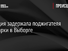 Полиция задержала поджигателя иномарки в Выборге