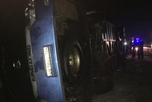 Пассажирский автобус опрокинулся под Тамбовом, много пострадавших